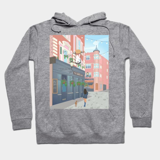 Covent, London city Hoodie by Petras